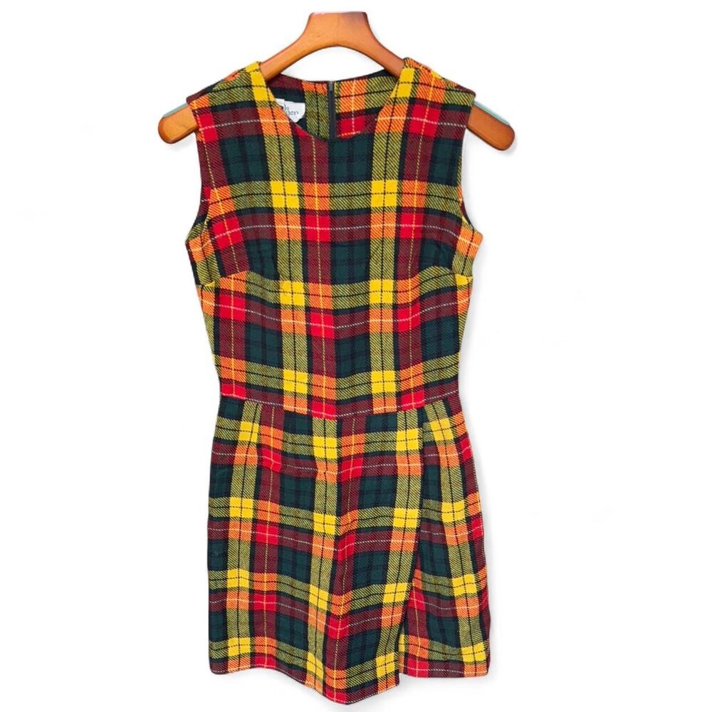 Vintage Madison 60s/70s Plaid romper Size S